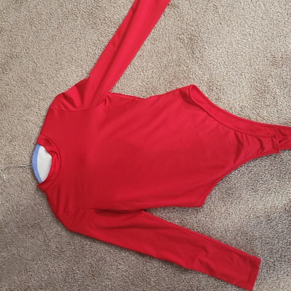 Worn once red bodysuit